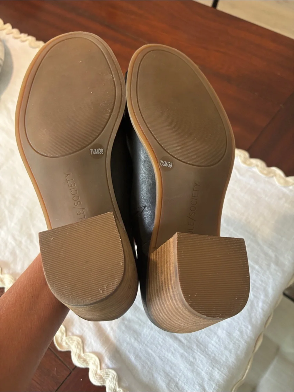 Sole Society leather heels cut out NEW never worn size 7.5